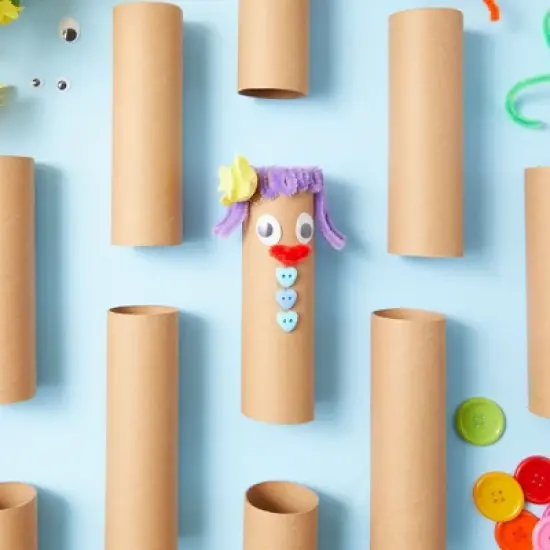 Bright Creations 36 Brown Empty Paper Towel Rolls, Cardboard Tubes for Crafts, DIY Classroom Projects (1.6 x 5.9 In) image {4}