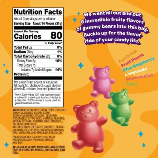 JOYRIDE Gummy Bears Candy - 3.5oz image {2}