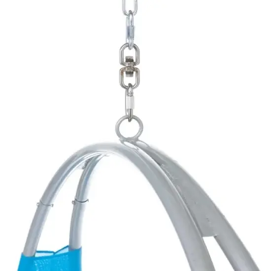 HearthSong 40-Inch Steel-Frame Aerial Hoop Spinning Round Swing with Suspended Fabric Seat image {11}