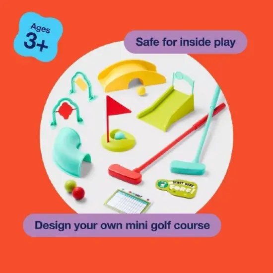 Mini Golf Set - Gigglescape&trade;: Outdoor Toy Sports, Kids Golf, Plastic, Ages 3+, 14 Pieces image {5}