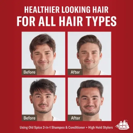 Old Spice High Hold Hair Styling Clay with Very Low Shine - 2.2 fl oz image {3}