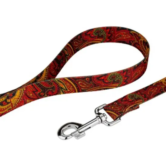 Country Brook Petz Fire Paisley Deluxe Dog Collar and Leash image {4}