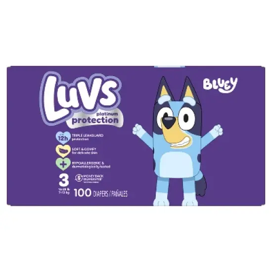 Luvs Disposable Diapers Big Size 3 - 100ct image {8}