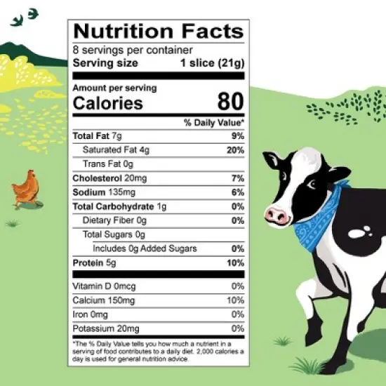 Organic Valley Organic Raw Sharp Sliced Cheddar Cheese - 6oz/8ct image {4}