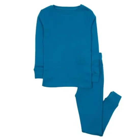 Leveret Kids Two Piece Long Sleeve Cotton Solid Boho Color Pajamas image {9}