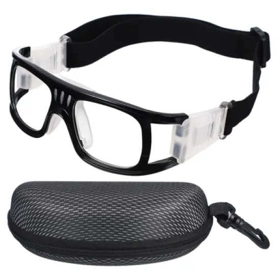 Unique Bargains PC Silicone Adjustable Strap Lightweight Professional Sports Goggles 1 Pc image {5}