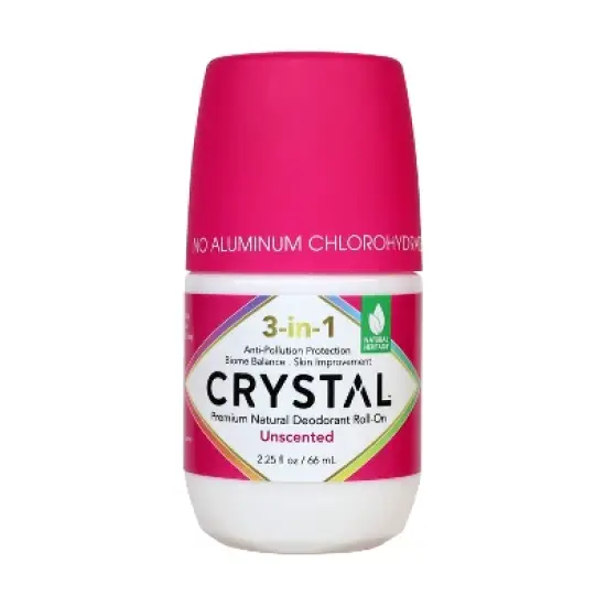 Crystal 3-in-1 Natural Mineral Roll-On Deodorant - Unscented 2.25 fl oz image {6}