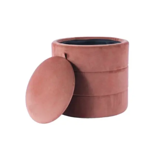 Storage Round Ottoman - HomePop image {1}