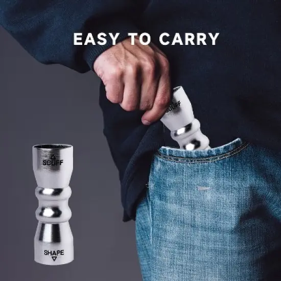 GSE 3-in-1 Pool Cue Tip Tool, Billiard Cue Stick Scuffer/Shaper/Aerator, Multi-Function &ndash; Silver/Black image {7}