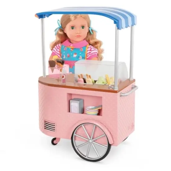 Our Generation Two Scoops Ice Cream Cart Accessory Set for 18" Dolls image {2}