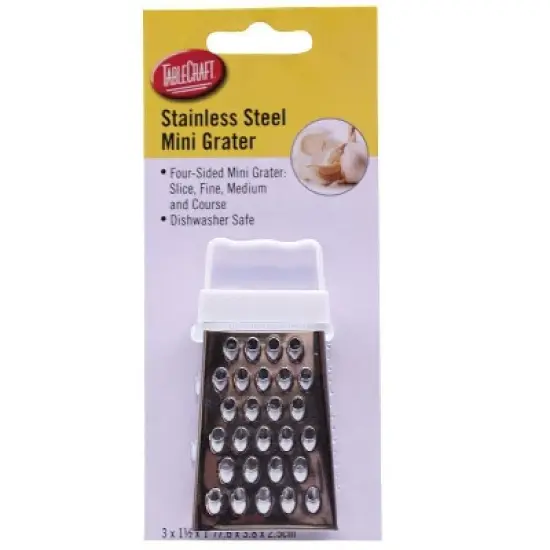 Tablecraft SG100 Stainless Steel Mini Grater, Silver image {1}