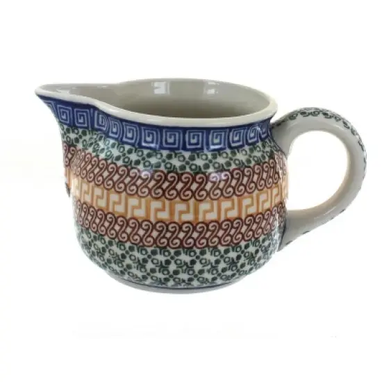 Blue Rose Polish Pottery 54 Ceramika Artystyczna Small Pitcher image {2}