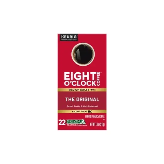 Eight O'Clock The Original Blend Medium Roast Coffee Pods - 22ct image {2}
