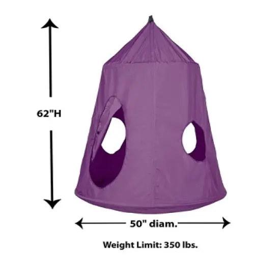 HearthSong HugglePod HangOut Nylon Hanging Tent image {2}