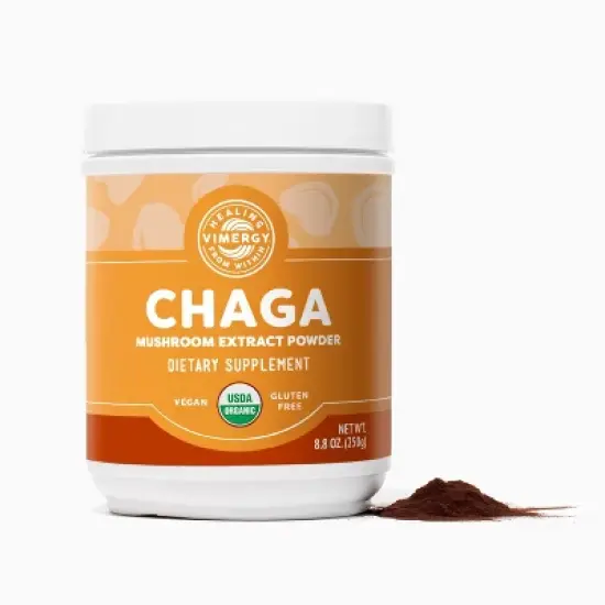 Vimergy USDA Organic Wild Chaga Mushroom Extract Powder image {6}