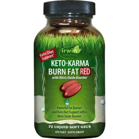 Irwin Naturals Weight Loss Supplements Keto-Karma Burn Fat Red Softgel 72ct image {2}
