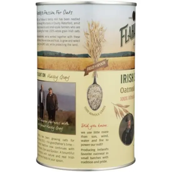 Flahavans Irish Steel Cut Oatmeal - Case of 6/28 oz image {3}
