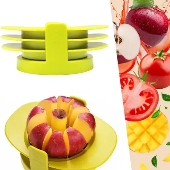 Cheer Collection 3-in-1 Fruit and Vegetable Slicer and Corer image {2}