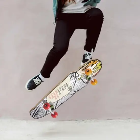 Voyager Burrito Skateboard with Printed Graphic Grip Tape image {6}