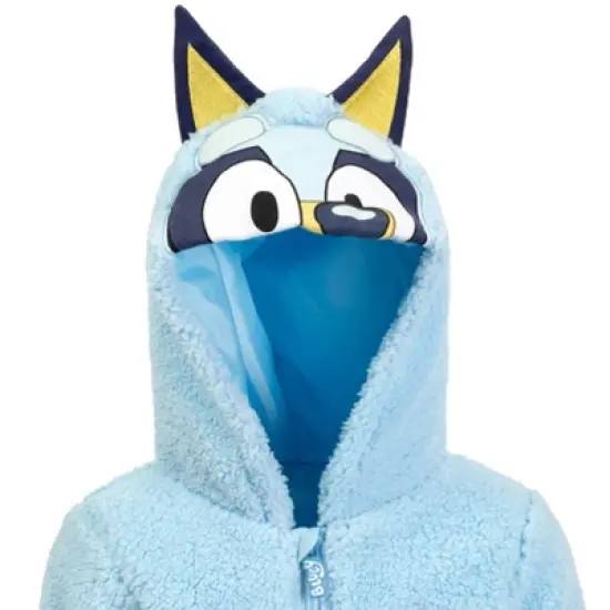 Bluey Bingo Cozy Faux Shearling Zip Up Cosplay Hoodie Toddler to Little Kid image {5}