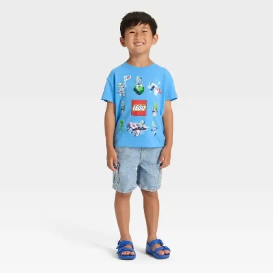 Toddler Boys' LEGO&reg; Short Sleeve Graphic T-Shirt - Blue image {3}