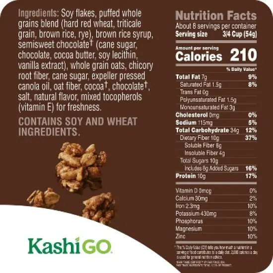 Kashi Go Chocolate Crunch Breakfast Cereal - 16oz image {6}