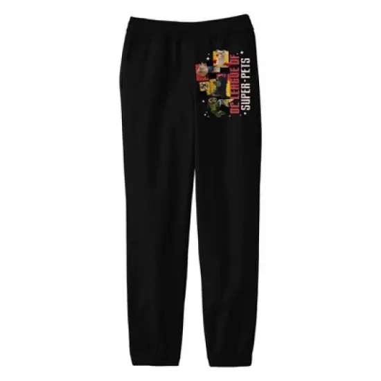 DC Comics League of Super Pets Youth Black Graphic Jogger Pants image {3}