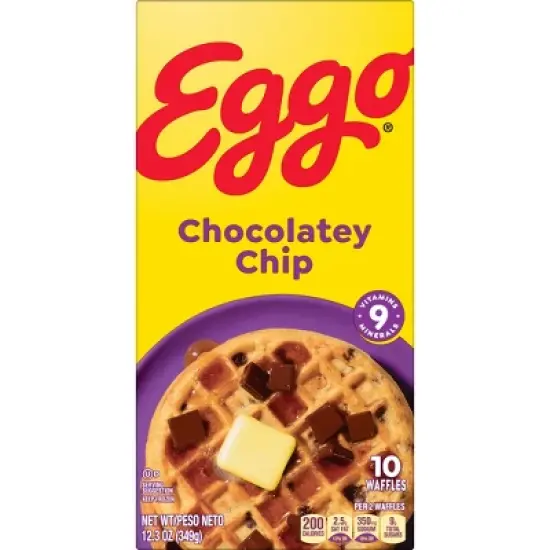 Eggo Frozen Waffles Chocolatey Chip - 12.3oz/10ct image {8}
