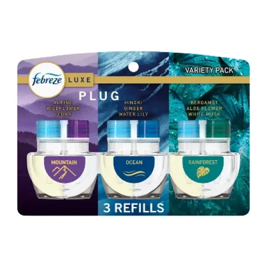 Febreze Plug Triple Air Freshener Refills - Mixed Elemental - 2.63 fl oz/3ct image {15}