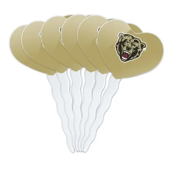 Kutztown Secondary Logo Heart Love Cupcake Picks Toppers Decoration Set of 6 image {7}