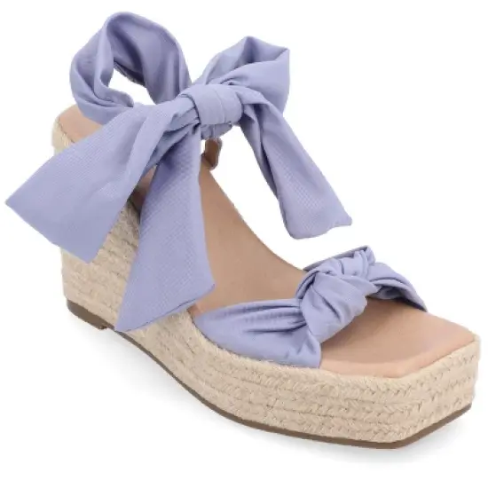 Journee Collection Womens Surria Tru Comfort Foam Espadrille Platform Wedge Sandals image {12}