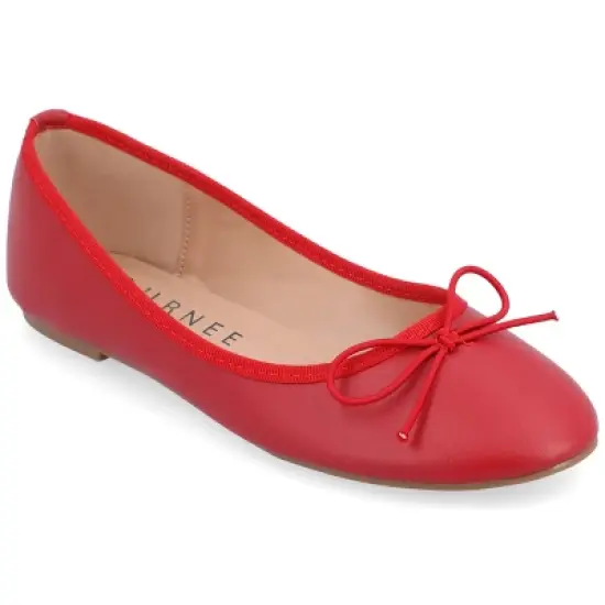 Journee Collection Womens Vika Slip On Round Toe Ballet Flats image {14}