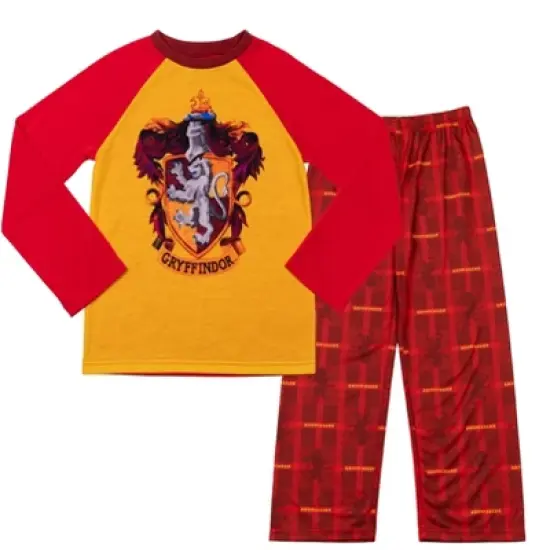Harry Potter Hufflepuff Ravenclaw Slytherin Gryffindor Girls Pajama Shirt and Pants Little Kid to Big Kid image {11}