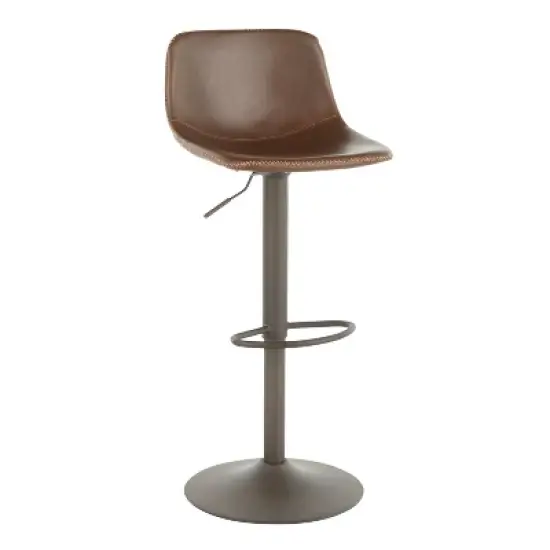 Set of 2 31.25" Duke Industrial Adjustable Height Barstools - LumiSource image {1}