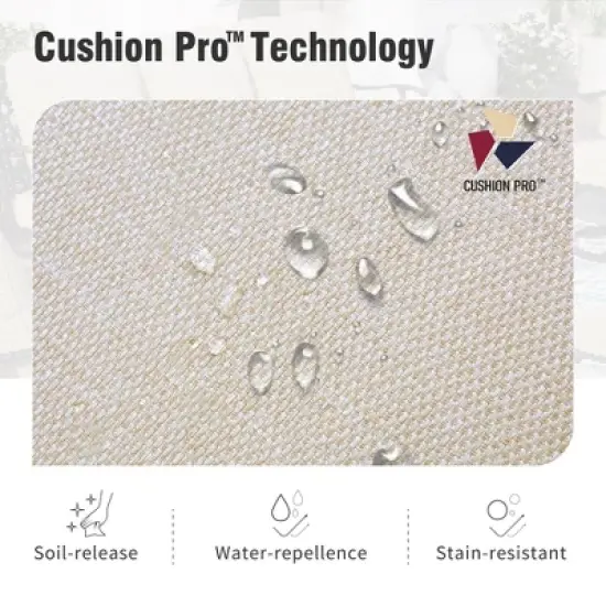 Captiva Designs 4PCS Patio Outdoor Conversation Fire Pit Set with Swivel Armchairs for Garden, Poolside, Backyard image {7}