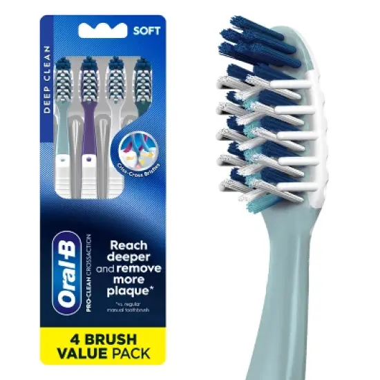 Oral-B Cross Action All In One Manual Toothbrush, Soft image {11}