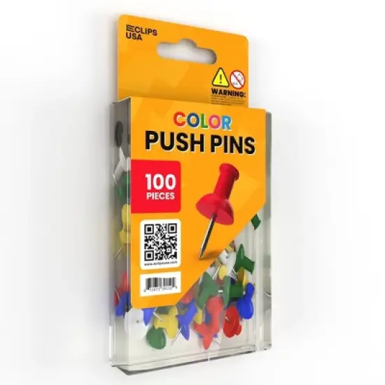 Color Push Pins - Plastic Head, 100-count (48 Packs) image {2}