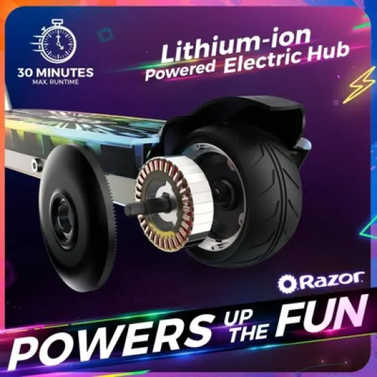 Razor Color Rave Electric Scooter - Black image {4}