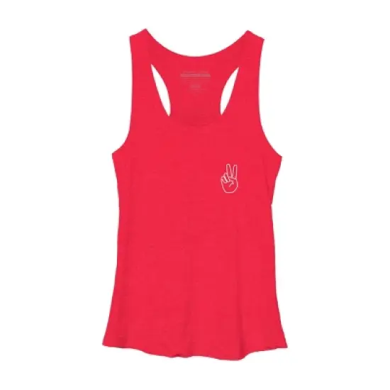 Women's Design By Humans peace By desiredesign Racerback Tank Top image {9}