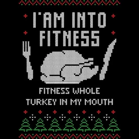 Men's Design By Humans Fitness Whole Turkey Ugly Christmas Sweater By shirtpublic Tank Top image {1}