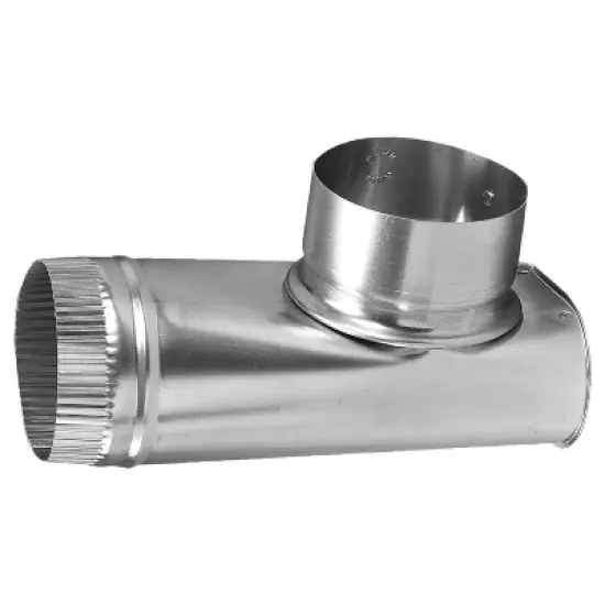 Deflecto&reg; 4-In. Aluminum Offset Dryer Hose Connector in Silver image {1}
