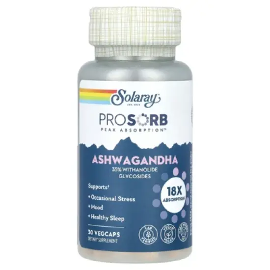 Solaray Ashwagandha, 240 mg, 30 VegCaps image {2}