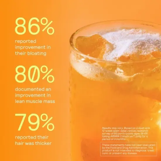 ARMRA Colostrum Powder Travel Packs - Blood Orange - 0.06oz/30ct image {3}