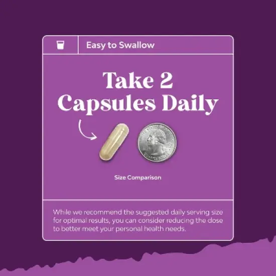 Perimenopause Support Capsules, Women's Pre Menopause Support, Women's Wellness Supplement, Nature's Craft, 60ct image {5}