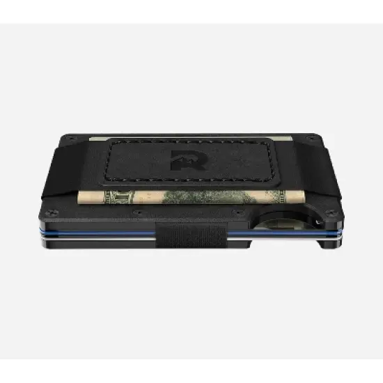 Ridge Wallet - Midnight Black Leather - Cash Strap image {7}