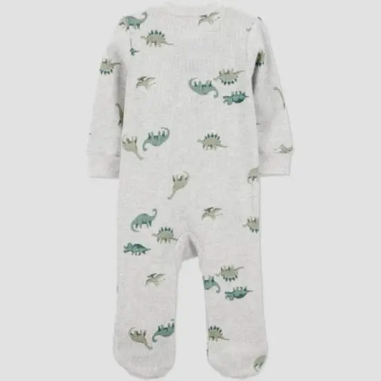 Carter's Just One You&reg; Baby Boys' Dinosaur Printed Sleep N' Play - Gray image {1}
