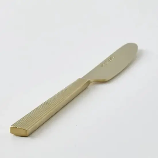 (4 pack) Better Homes and Gardens River Gold Satin Dinner Knife image {2}