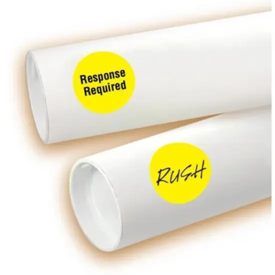 Avery Printable Color-Coding Labels, Removable Adhesive, 1-1/4" Round, Neon Yellow, 400 Labels (5499) image {2}