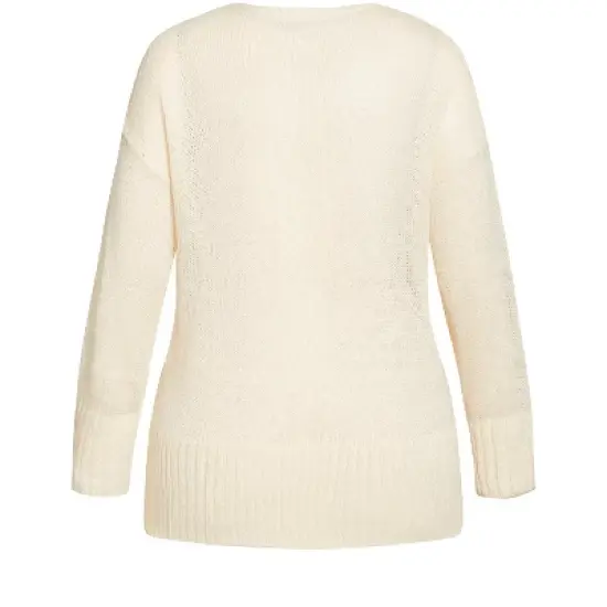 Women's Plus Size Scarlett Sweater - stone | REFINITY image {5}