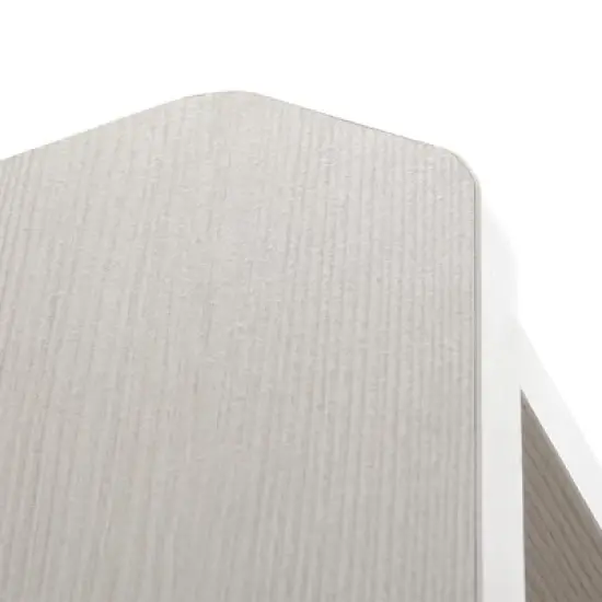 HOMCOM Rustic Hall Tree with Shoe Storage Bench, Entryway Bench with Coat Rack, Accent Coat Tree with Storage Shelves for Hallway, Mudroom, White image {5}